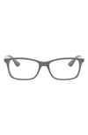 Ray Ban 54mm Optical Glasses In Trans Mat Grey