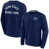 Fanatics Signature Unisex  Navy Penn State Nittany Lions Super Soft Pullover Crew Sweatshirt In Navy