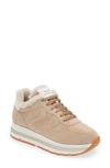 Voile Blanche Maran Fur Sneakers In Beige