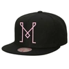 Mitchell & Ness Men's  Black Inter Miami Cf Logo Snapback Hat In Black
