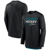 Fanatics Branded  Black San Jose Sharks Authentic Pro Long Sleeve T-shirt In Black