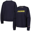 League Collegiate Wear Navy Michigan Wolverines Boxy Pullover Sweatshirt In Navy