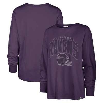 47 ' Purple Baltimore Ravens Tom Cat Lightweight Long Sleeve T-shirt