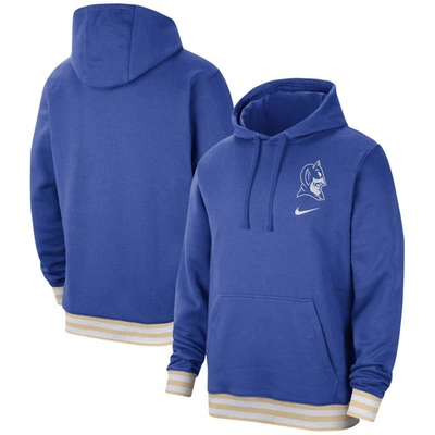 Nike Duke  Men's College Retro Fleece Hoodie In Blue