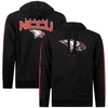 FISLL FISLL BLACK NORTH CAROLINA CENTRAL EAGLES OVERSIZED STRIPES PULLOVER HOODIE