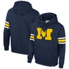COLOSSEUM COLOSSEUM NAVY MICHIGAN WOLVERINES SALUTING PULLOVER HOODIE