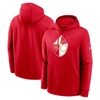 Nike San Francisco 49ers Rewind Club Menâs  Men's Nfl Pullover Hoodie In Red