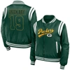 Wear By Erin Andrews Green Green Bay Packers Bomber Full-zip Jacket In Green