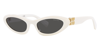 Miu Miu 0mu 09ys Glimpse 1425s0 Bianco Sunglasses In Dark / Gray