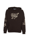 Etudes Studio Etudes Graphic Embroidered Drawstring Hoodie In Brown