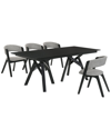 ARMEN LIVING ARMEN LIVING CORTINA AND ROWAN 5PC RECTANGULAR DINING SET