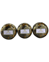 VOLUSPA VOLUSPA PACK OF 3 4OZ BALTIC AMBER MINI CANDLE TINS