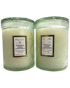 VOLUSPA VOLUSPA PACK OF 2 FRENCH CADE & LAVENDER MINI TALL JAR CANDLES