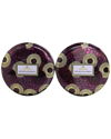 VOLUSPA VOLUSPA PACK OF 2 SANTIAGO HUCKLEBERRY 3-WICK TIN CANDLES