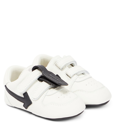 Off-white Babies' Out Of Office皮革运动鞋 In White