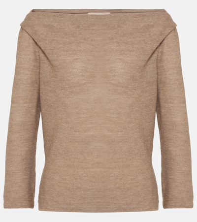 Loro Piana Cashmere Sweater In Brown