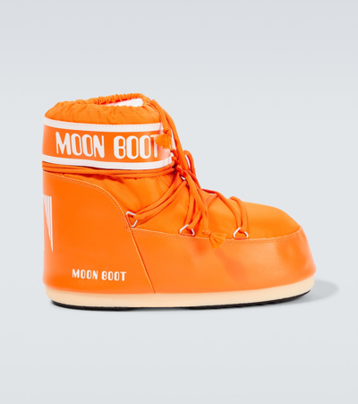 Moon Boot Icon Low Snow Boots In Orange