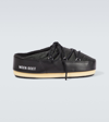 Moon Boot Evx Nylon Mules In Black