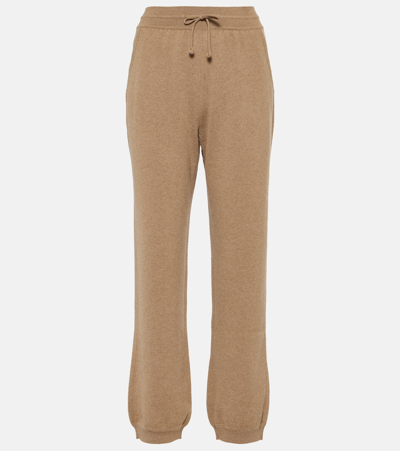 Loro Piana Cashmere Sweatpants In Brown