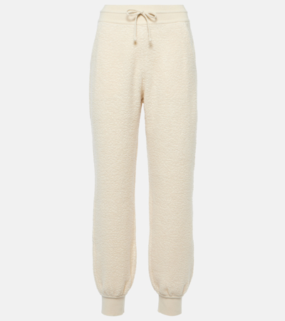 Loro Piana Cashmere And Cotton Sweatpants In White