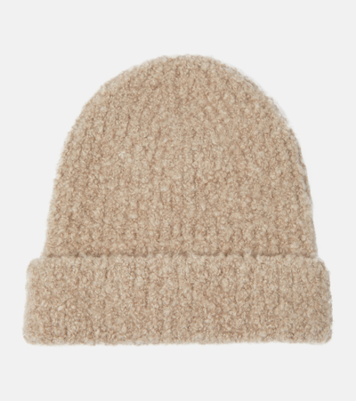 Loro Piana Cocooning Aircash Beanie In Brown