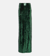 GALVAN BEATING HEART SEQUINED MAXI SKIRT