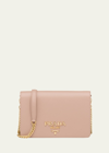 Prada Saffiano Mini Leather Bag In F0236 Cipria