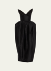 Zimmermann Matchmaker Wool-silk Bustier Midi Dress In Black