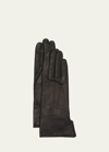 AGNELLE TWO-TONE CLASSIC LEATHER GLOVES