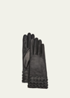 AGNELLE PATCHWORK CLASSIC LEATHER GLOVES