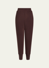 Varley The Slim Cuff Pants In Deep Mahog