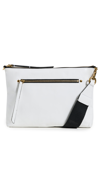 Isabel Marant Nessah Zipped Crossbody Bag In White