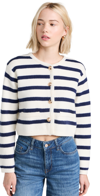 LINE & DOT BENNI CARDIGAN CREAM AND NAVY