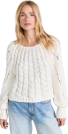 FREE PEOPLE SANDRE PULLOVER IVORY