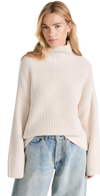 Rag & Bone Connie Wool Turtleneck Sweater In Oatmeal