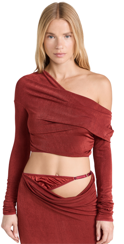 Anna October Holy Top In Terracota