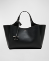 Tod's Florida Mini Leather Shoulder Bag In Nero