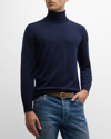 BRUNELLO CUCINELLI MEN'S CASHMERE TURTLENECK SWEATER