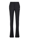 Off-white Black Flared Trousers In Black