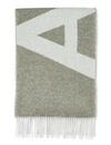 APC TAUPE WOOL BLEND SCARF