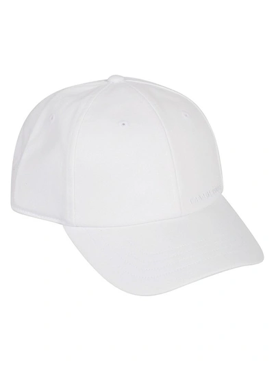Canada Goose Logo-embroidered Cotton Cap In White