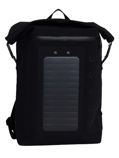 Sease Black Canvas Backpack