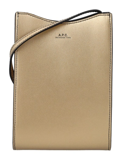 A.p.c. Jamie Neck Pouch In Gold