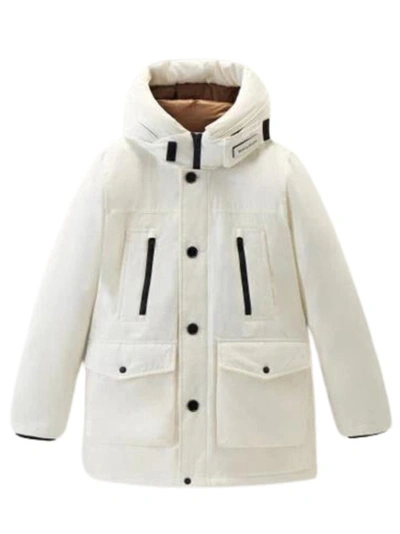 Woolrich White Arctic Parka