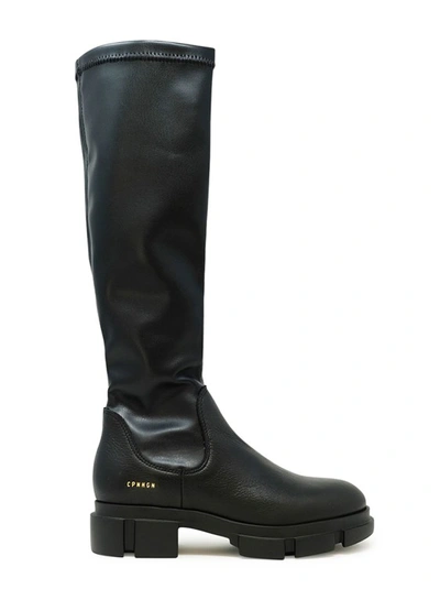 Copenhagen Black Leather Boots