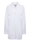 Off-white Poplin Flower Button Ls Shirt In White