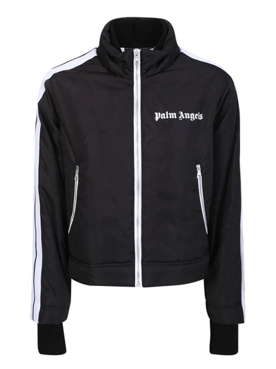 Palm Angels Black Track Jacket In Negro