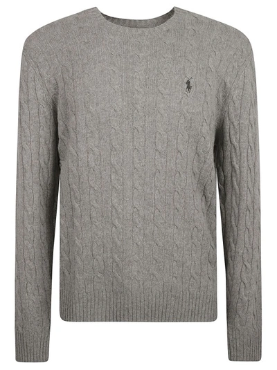 Polo Ralph Lauren Cable-knit Jumper In Grey