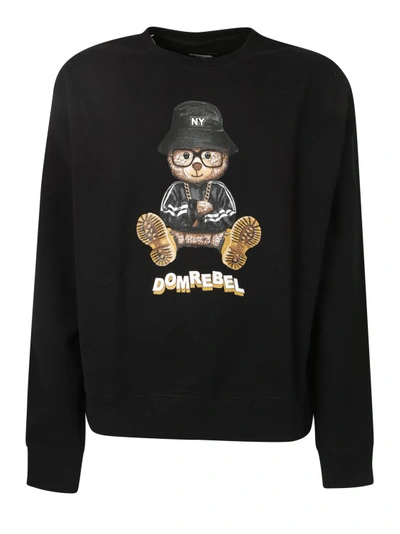 Domrebel Dom Rebel Cotton Sweatshirt In Black