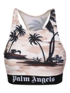 PALM ANGELS STRETCHY SPORT TOPS